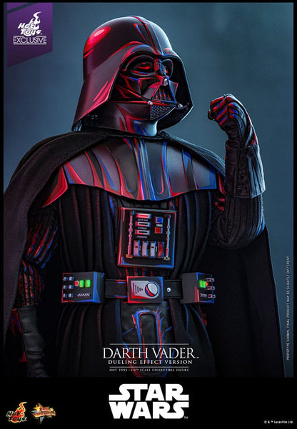 Figura DARTH VADER 1/6 Hot Toys con sable de luz y accesorios exclusivos – Star Wars Dueling Effect.