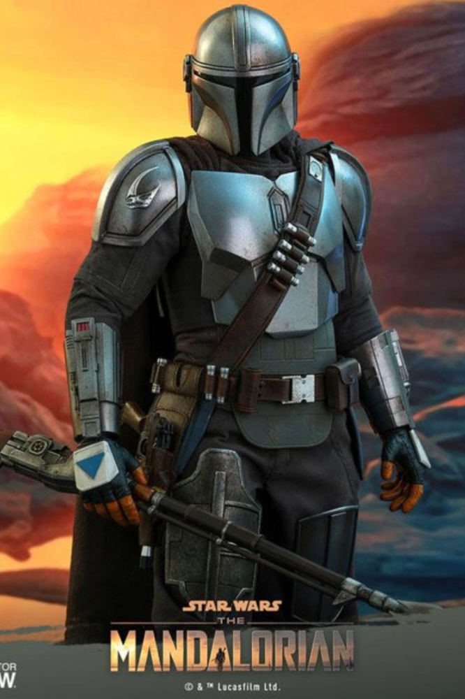 Figura Hot Toys The Mandalorian y Grogu 46 cm gran escala Star Wars con acabado realista