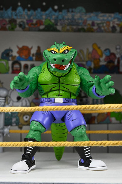 Stump Wrestling Leatherhead Figura NECA 18 cm Tortugas Ninja Archie Comics