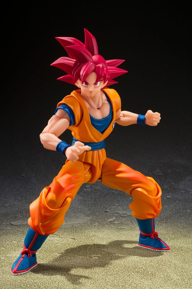 Figura S.H.Figuarts Super Saiyan God Son Goku (God Aura) de Dragon Ball Super 15 cm