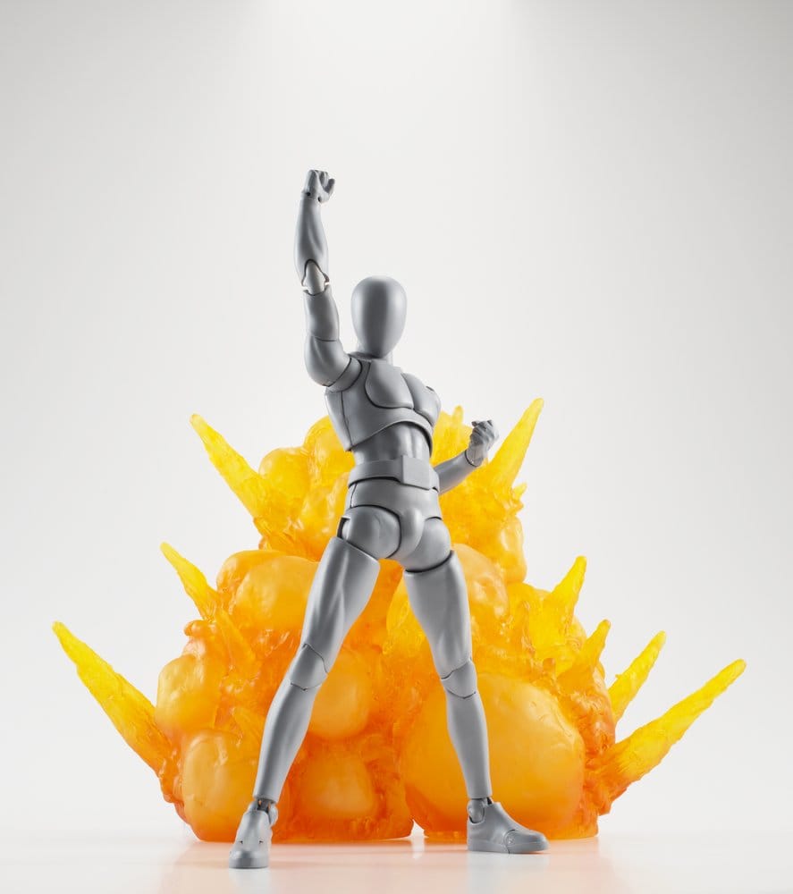 Accesorio explosión Tamashii Effect en uso con figura articulada