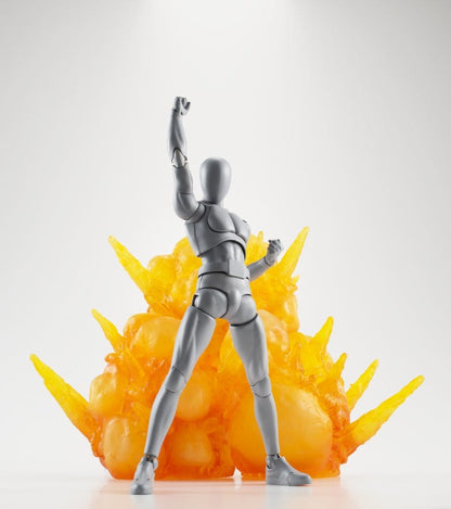 Accesorio explosión Tamashii Effect en uso con figura articulada