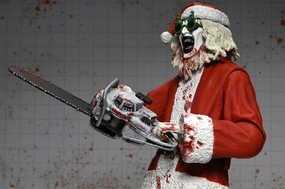 Figura de terror Art the Clown vestido de Santa Claus Terrifier 3 NECA Ultimate