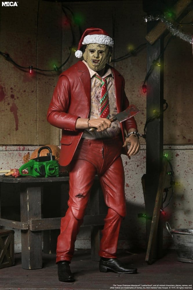 La Matanza de Texas Figura Ultimate Santa Leatherface NECA 18 cm
