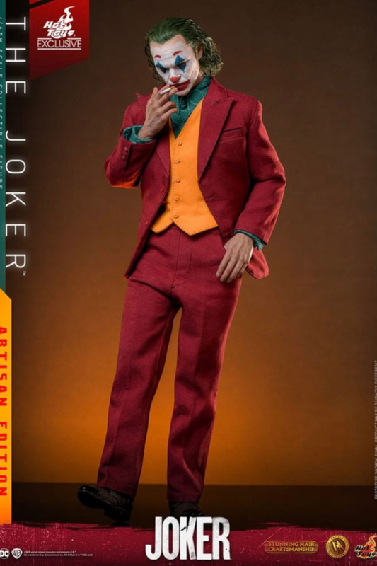 The Joker Artisan Edition 1/6 Hot Toys inspirado en Joker 2019 con cabello implantado