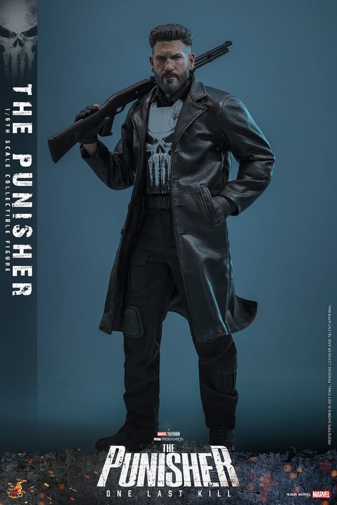 Figura articulada The Punisher Hot Toys escala 1/6 de Frank Castle con accesorios