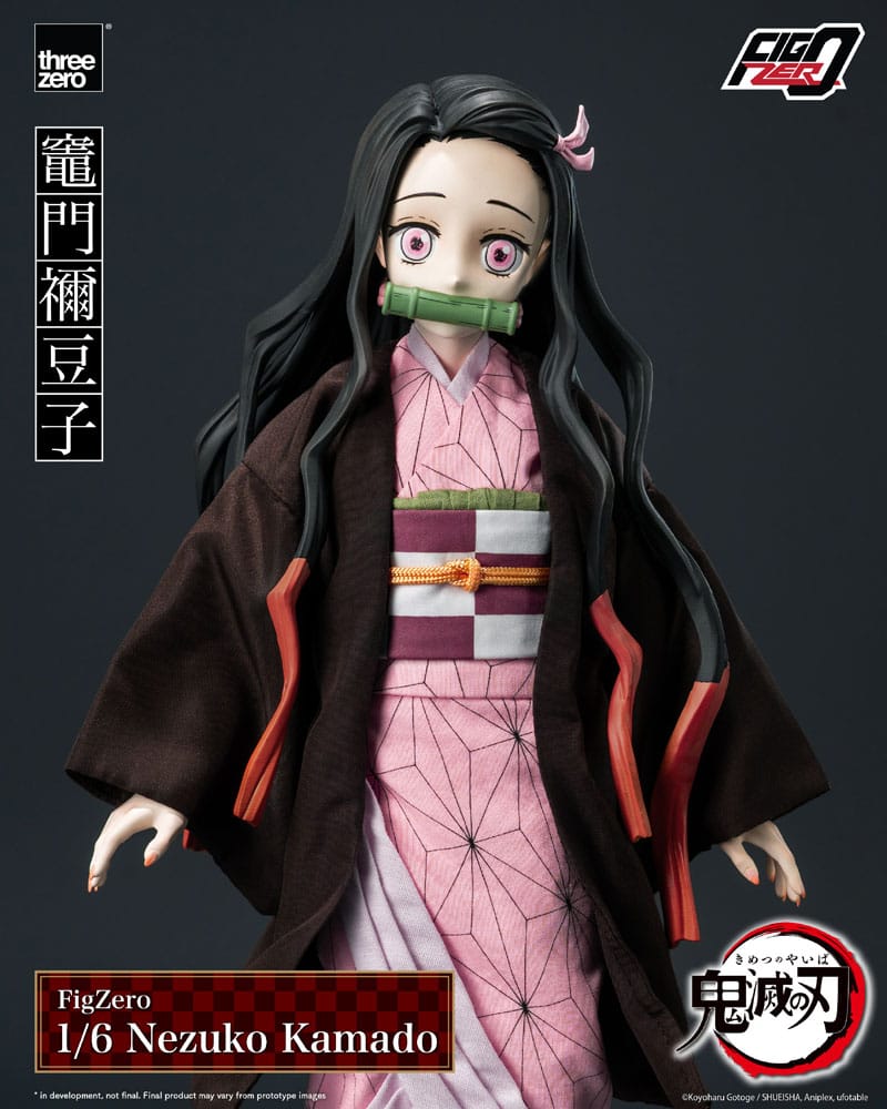 Figura Nezuko Kamado con accesorios intercambiables Demon Slayer Threezero