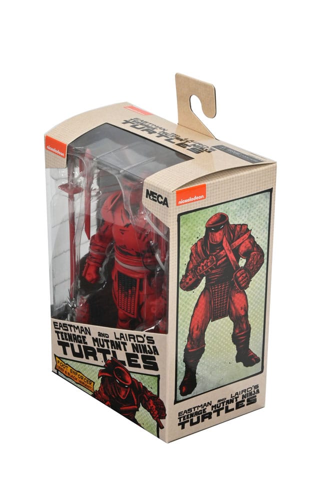 Caja figura Red and Black Foot Enforcer NECA TMNT Mirage Comics