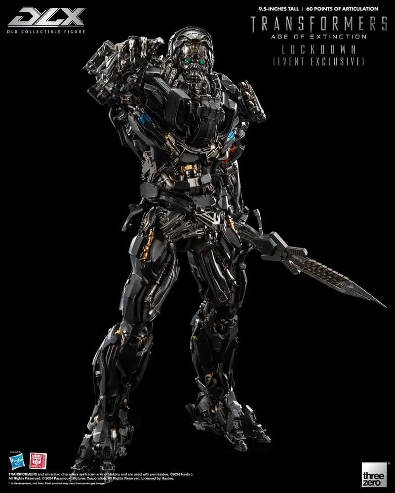 Transformers Age of Extinction Figura DLX Lockdown HEO Exclusive Threezero 24 cm