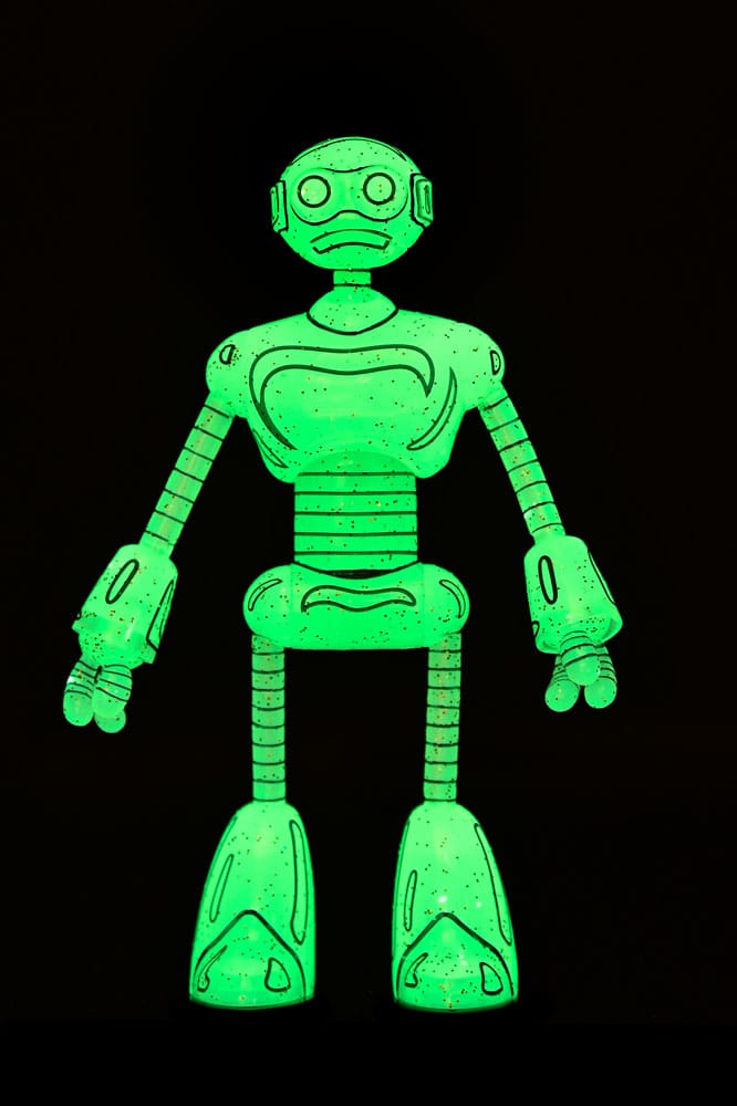 Caja figura Transmat Fugitoid GID NECA TMNT Mirage Comics