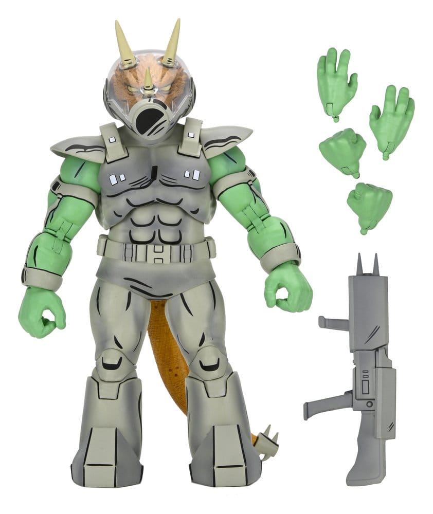 Accesorios incluidos Shock Commando Triceraton NECA Mirage Comics