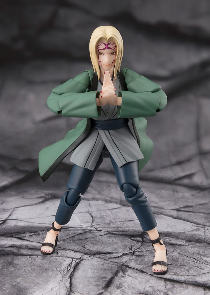 Detalle de la figura Tsunade Naruto S.H. Figuarts Tamashii Nations