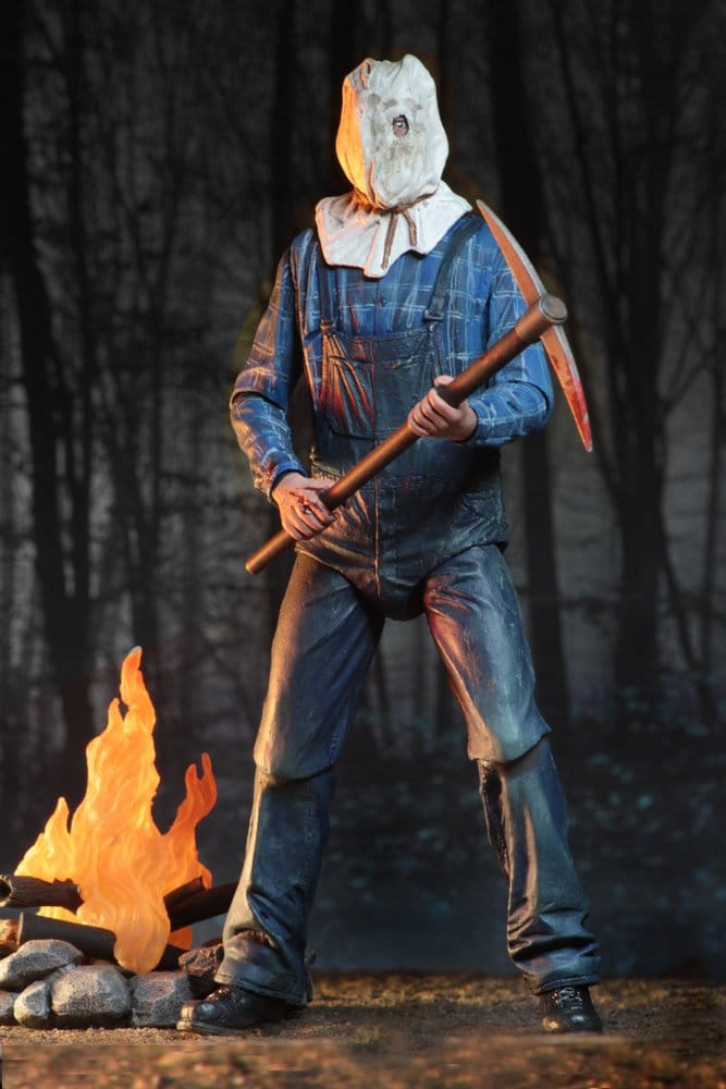 Jason Voorhees Ultimate NECA inspirado en Viernes 13 Parte 2 con accesorios de terror