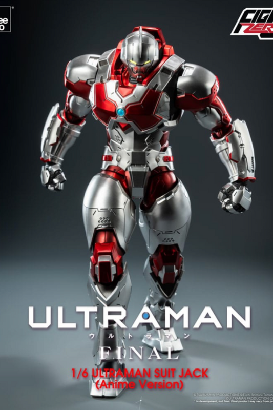 Figura articulada Ultraman Suit Jack 1/6 con espadas y detalles LED – Threezero.
