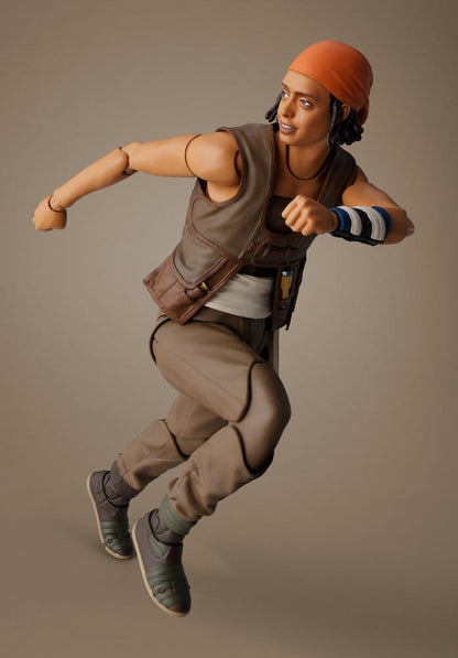 Detalle figura Usopp One Piece Netflix con expresión facial realista