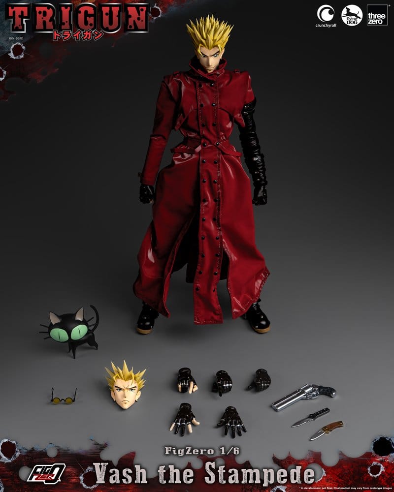 Detalle abrigo tela Vash the Stampede 1/6 Threezero