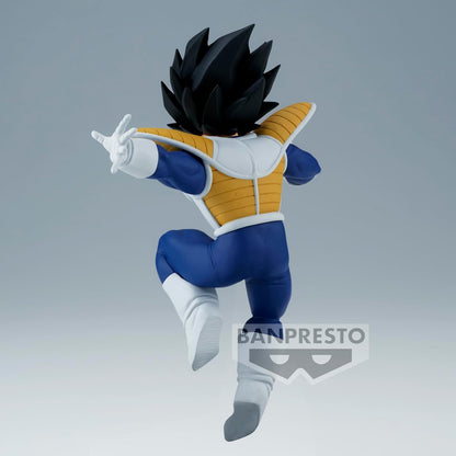 Vista trasera de figura Vegeta Match Makers 9 cm, colección Banpresto.
