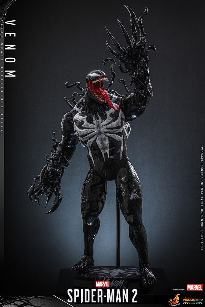  Detalles de la figura Venom con tentáculos y cabeza intercambiable