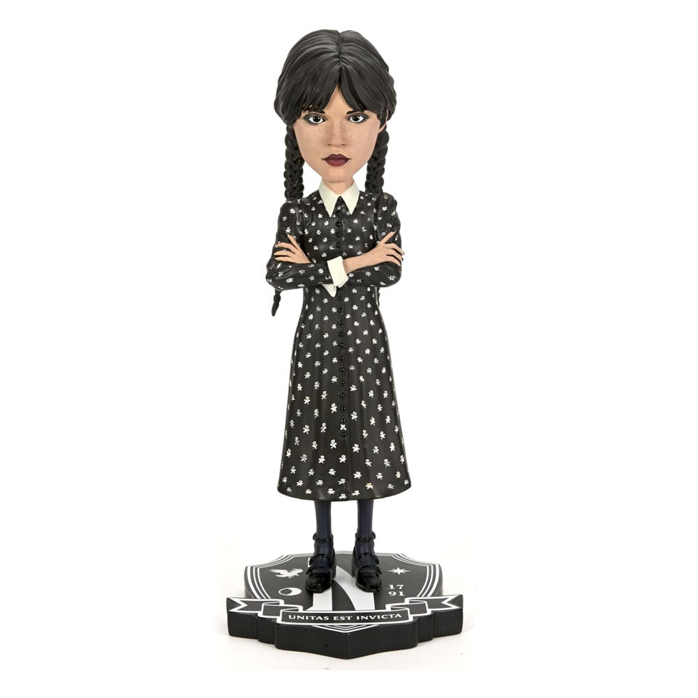 Figura coleccionable Wednesday Addams Head Knocker de NECA 21 cm