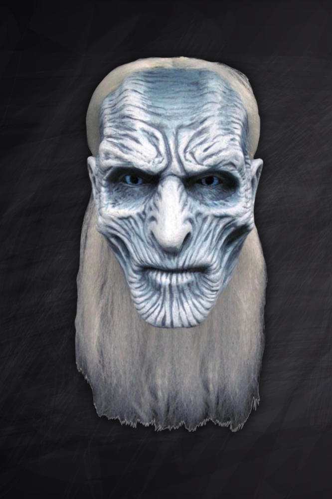Máscara de látex White Walker de Game of Thrones fabricada por Trick or Treat Studios
