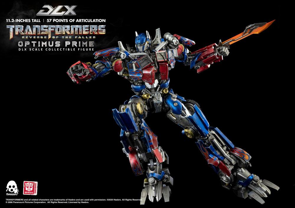 TRANSFORMERS: REVENGE OF THE FALLEN – FIGURA DLX OPTIMUS PRIME 28 CM (THREEZERO)