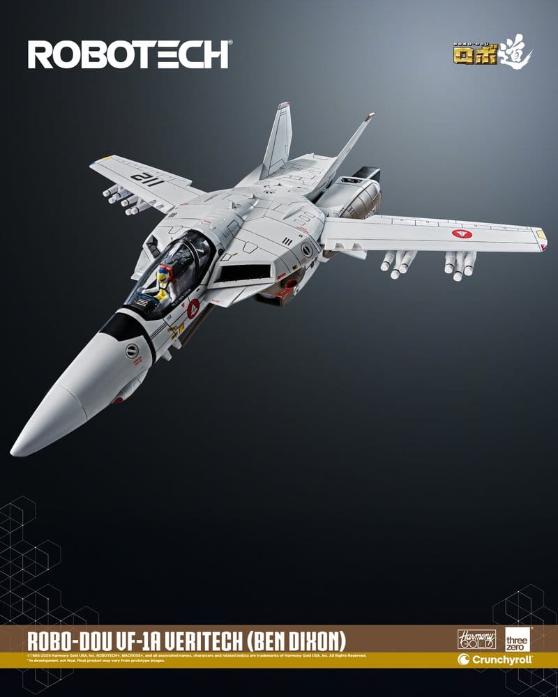 ROBO-DOU VF-1A VERITECH (BEN DIXON) – FIGURA ROBOTECH 20 CM (THREEZERO)