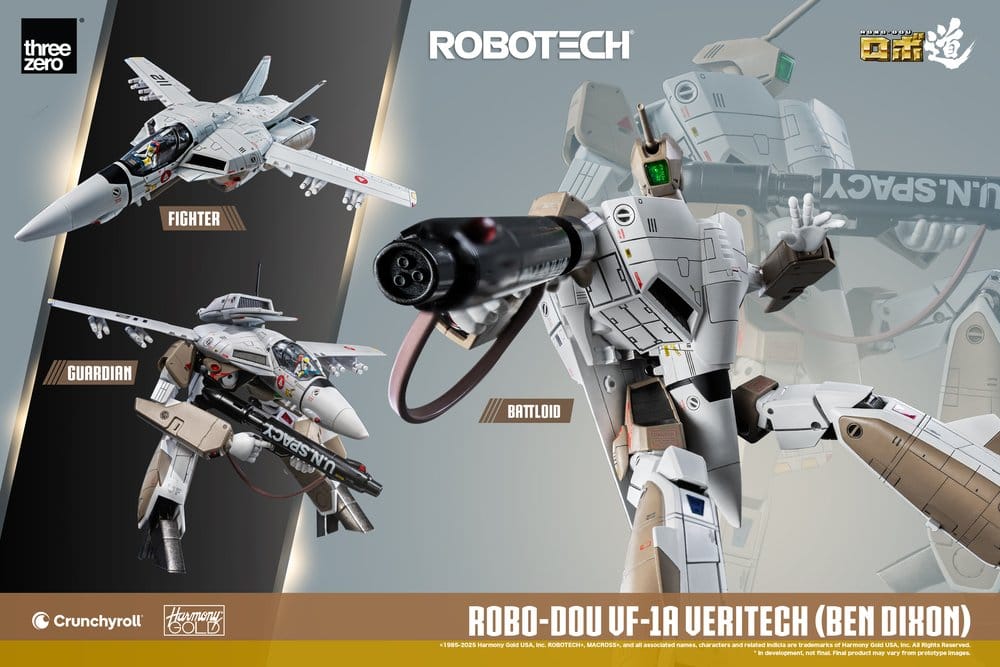 ROBO-DOU VF-1A VERITECH (BEN DIXON) – FIGURA ROBOTECH 20 CM (THREEZERO)