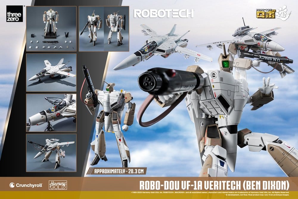 ROBO-DOU VF-1A VERITECH (BEN DIXON) – FIGURA ROBOTECH 20 CM (THREEZERO)