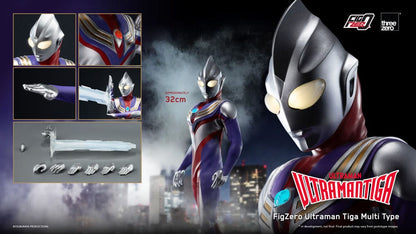ULTRAMAN TIGA MULTI TYPE – FIGURA FIGZERO 1/6 32 CM (THREEZERO – ULTRAMAN)
