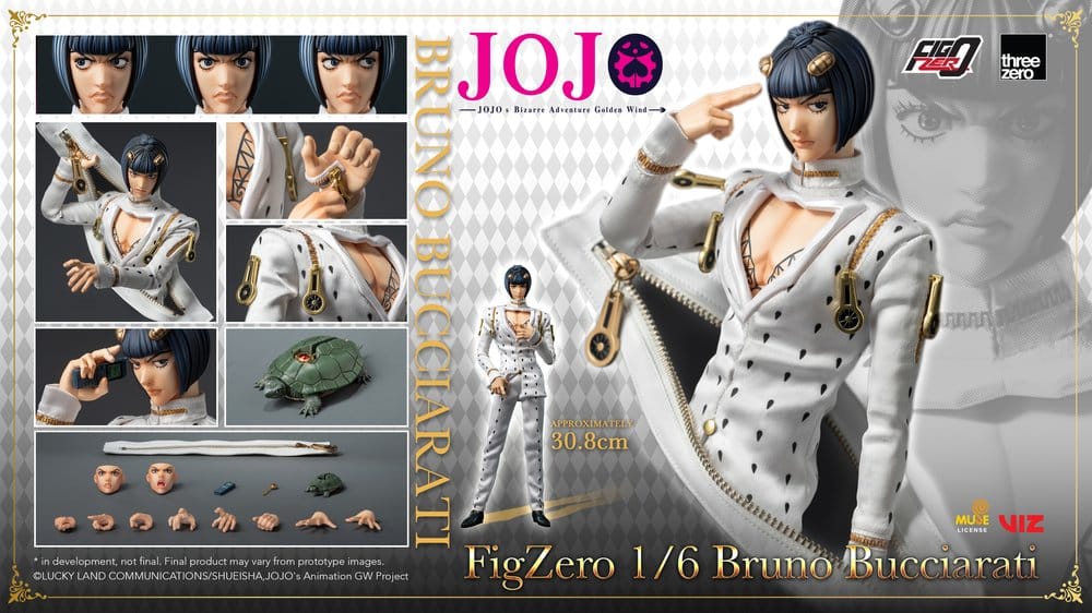BRUNO BUCCIARATI – FIGURA JOJO’S BIZARRE ADVENTURE FIGZERO 1/6 31 CM (THREEZERO)
