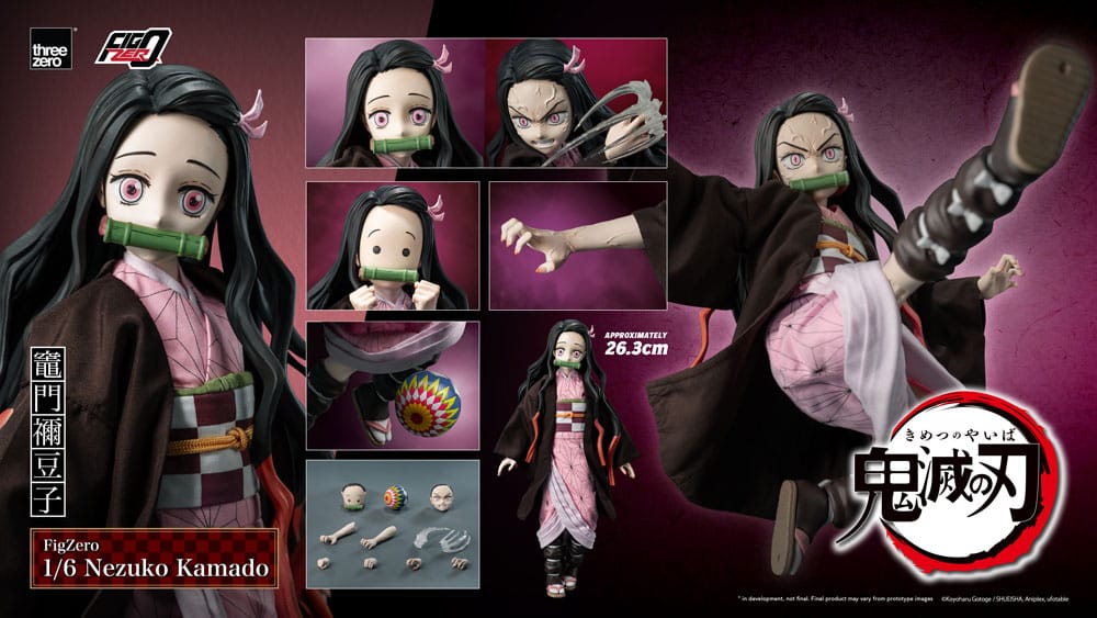 NEZUKO KAMADO – FIGURA FIGZERO 1/6 (THREEZERO – DEMON SLAYER) 26 CM