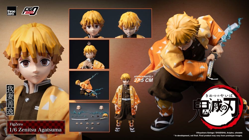 ZENITSU AGATSUMA FIGURA 1/6 FIGZERO DEMON SLAYER: KIMETSU NO YAIBA 28 CM