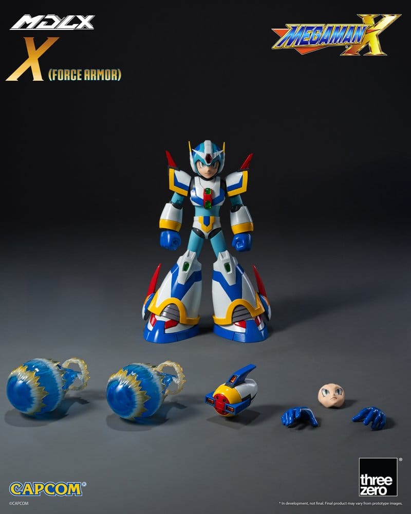 MEGA MAN X FORCE ARMOR MDLX FIGURA THREEZERO 12,3 CM