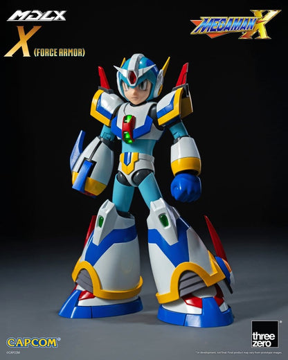 MEGA MAN X FORCE ARMOR MDLX FIGURA THREEZERO 12,3 CM