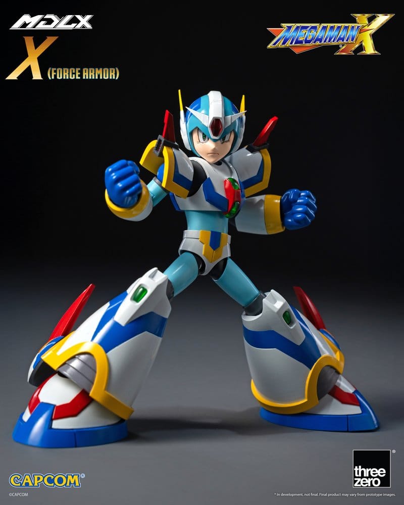 MEGA MAN X FORCE ARMOR MDLX FIGURA THREEZERO 12,3 CM