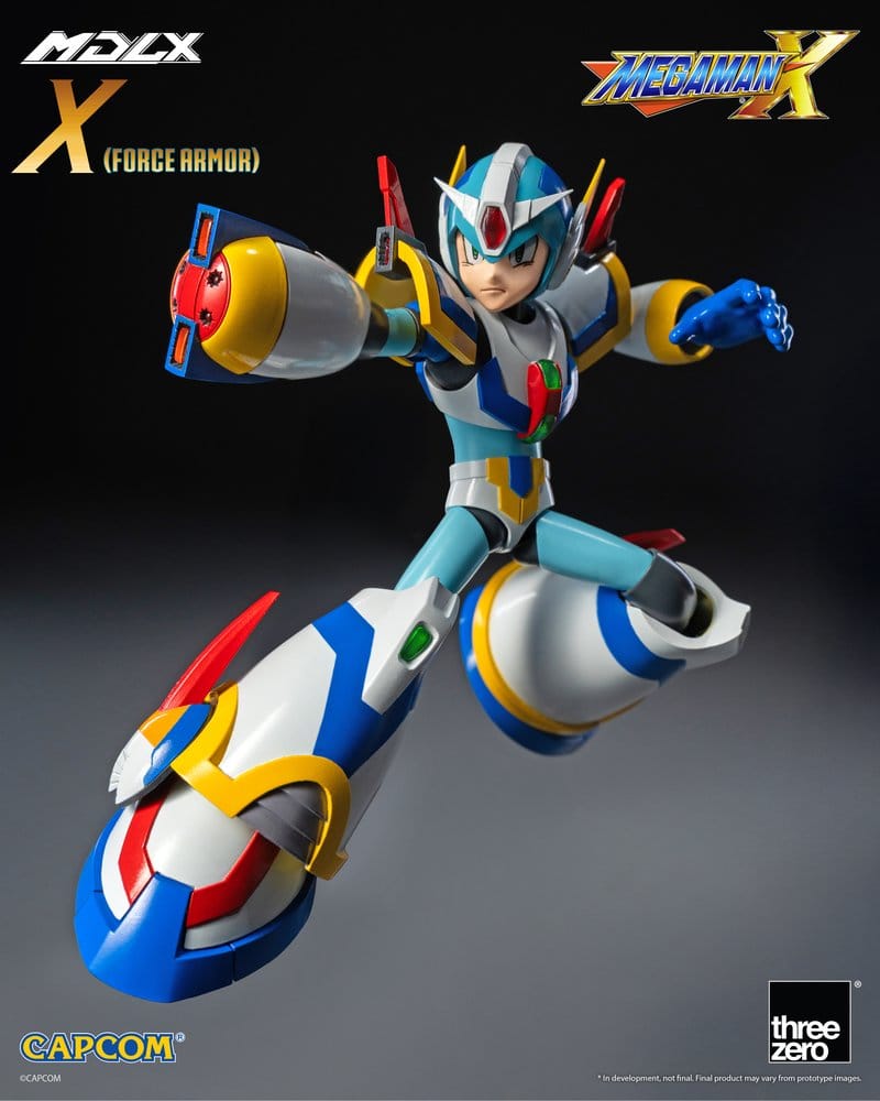MEGA MAN X FORCE ARMOR MDLX FIGURA THREEZERO 12,3 CM