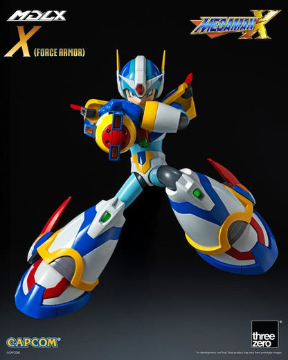 MEGA MAN X FORCE ARMOR MDLX FIGURA THREEZERO 12,3 CM