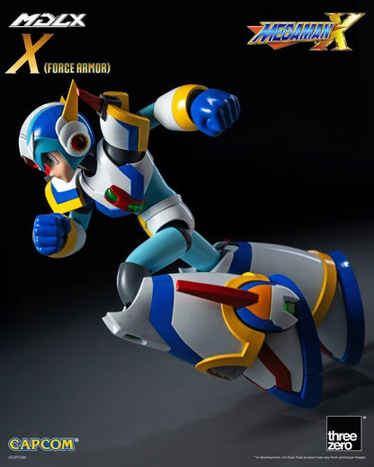 MEGA MAN X FORCE ARMOR MDLX FIGURA THREEZERO 12,3 CM