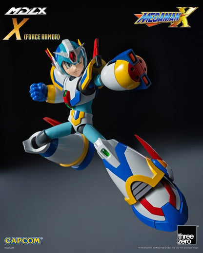 MEGA MAN X FORCE ARMOR MDLX FIGURA THREEZERO 12,3 CM