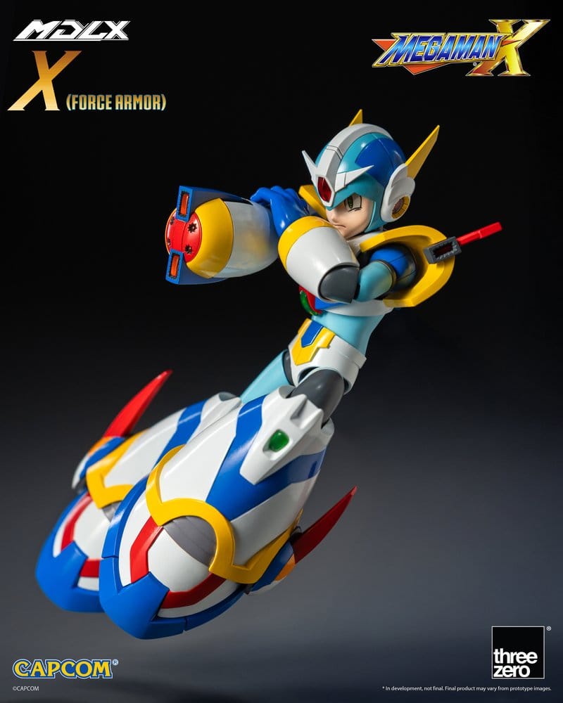 MEGA MAN X FORCE ARMOR MDLX FIGURA THREEZERO 12,3 CM
