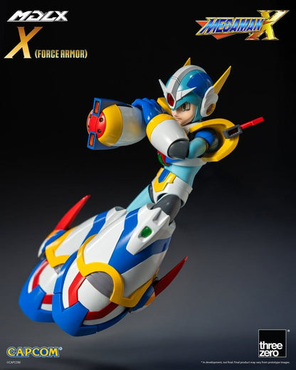 MEGA MAN X FORCE ARMOR MDLX FIGURA THREEZERO 12,3 CM