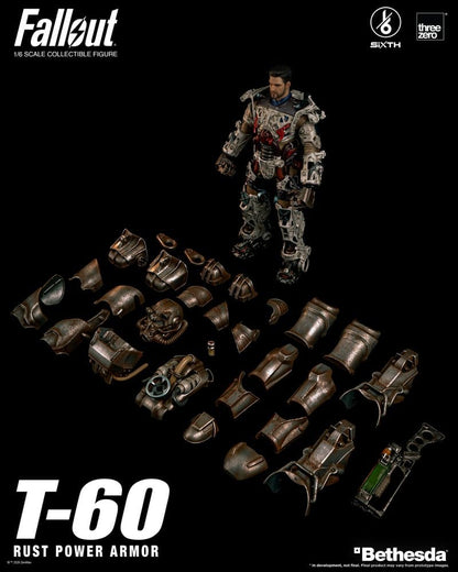 T-60 RUST POWER ARMOR FALLOUT FIGURA THREEZERO 1/6