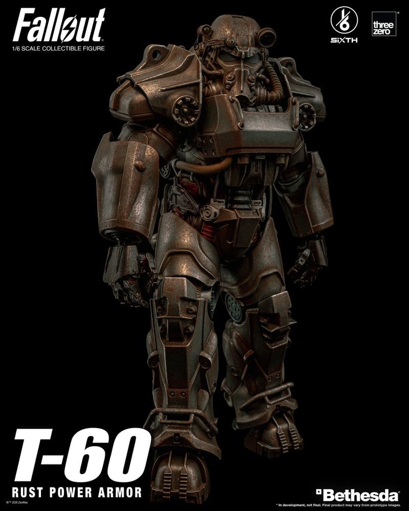 T-60 RUST POWER ARMOR FALLOUT FIGURA THREEZERO 1/6