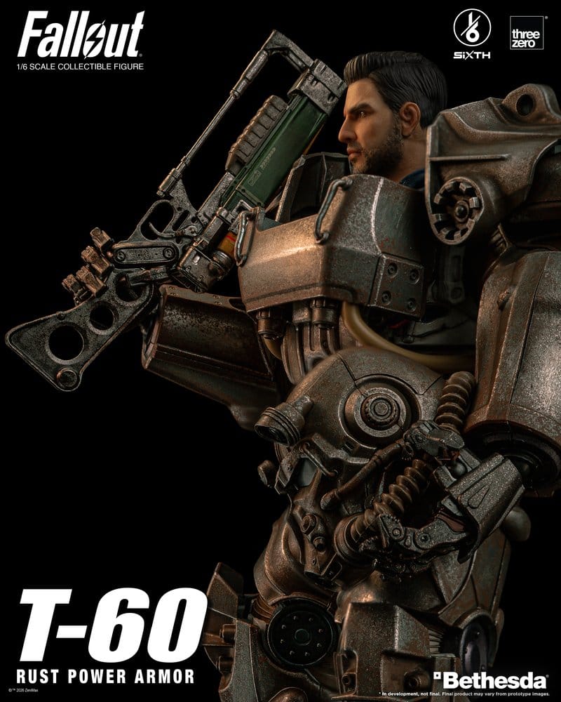 T-60 RUST POWER ARMOR FALLOUT FIGURA THREEZERO 1/6