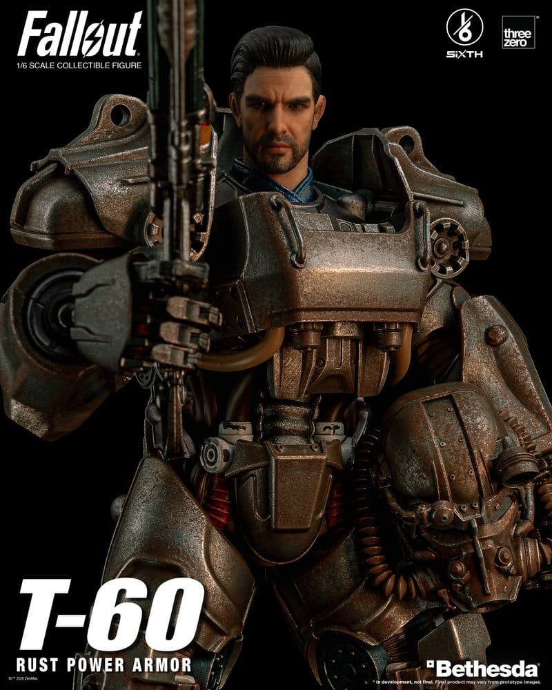 T-60 RUST POWER ARMOR FALLOUT FIGURA THREEZERO 1/6