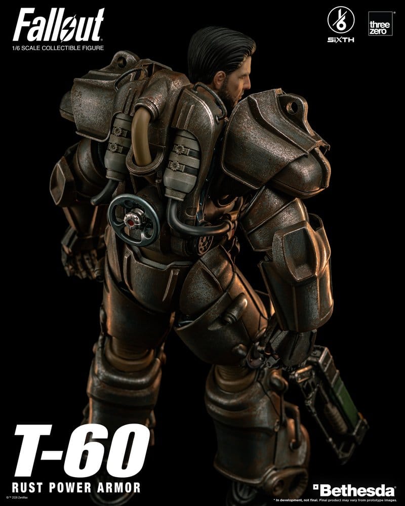 T-60 RUST POWER ARMOR FALLOUT FIGURA THREEZERO 1/6