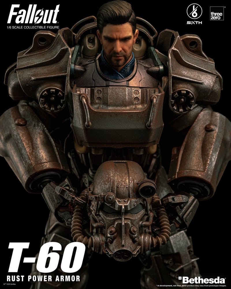 T-60 RUST POWER ARMOR FALLOUT FIGURA THREEZERO 1/6