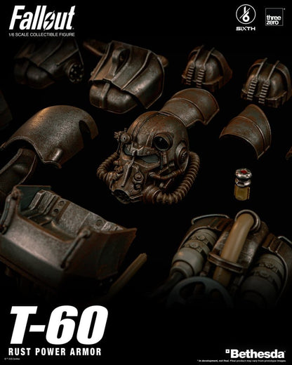 T-60 RUST POWER ARMOR FALLOUT FIGURA THREEZERO 1/6