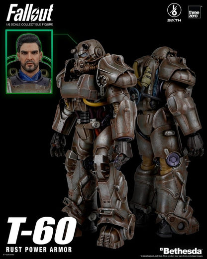 T-60 RUST POWER ARMOR FALLOUT FIGURA THREEZERO 1/6