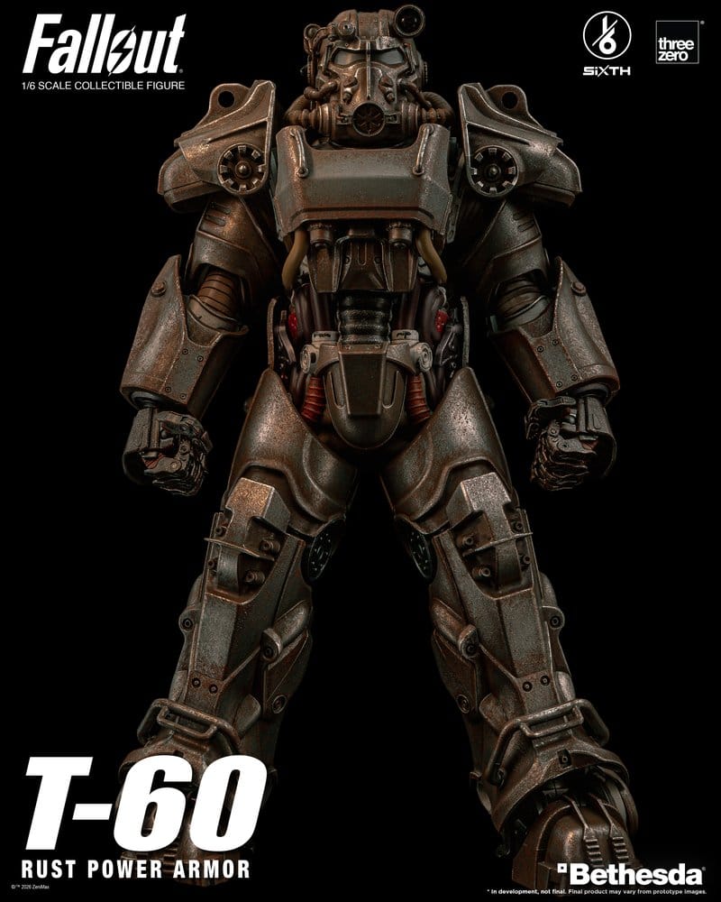 T-60 RUST POWER ARMOR FALLOUT FIGURA THREEZERO 1/6